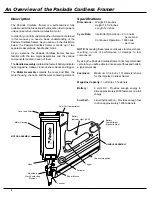 Предварительный просмотр 4 страницы Paslode Cordless Framing Nailer Operating Manual