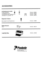 Предварительный просмотр 16 страницы Paslode CS150 Operating Manual And Schematic