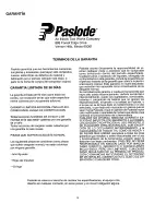 Preview for 31 page of Paslode CS150 Operating Manual And Schematic