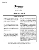 Preview for 18 page of Paslode F-350P Operating Manual And Schematic