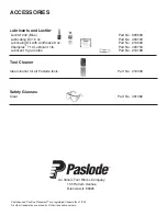 Предварительный просмотр 16 страницы Paslode F150S-PP Operating Manual And Schematic
