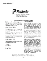 Предварительный просмотр 15 страницы Paslode F250S-PP Operating Manual And Schematic