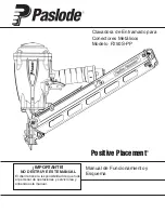 Предварительный просмотр 17 страницы Paslode F250S-PP Operating Manual And Schematic
