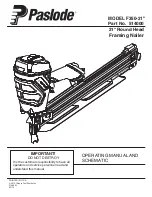 Preview for 1 page of Paslode F350-21 Operating Manual And Schematic