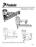 Предварительный просмотр 1 страницы Paslode F400S Operating And Maintenance Manual