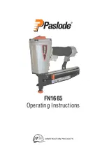 Paslode FN 1665 Operating Instructions Manual предпросмотр