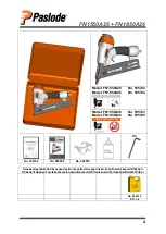 Preview for 4 page of Paslode FN1550A26 Operating Instructions Manual