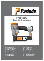 Paslode FN1550C Operating Instructions Manual предпросмотр