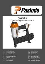 Paslode FN2265 Operating Instructions Manual предпросмотр