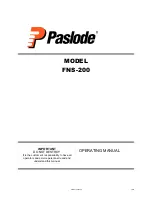 Предварительный просмотр 1 страницы Paslode FNS-200 Operating Manual