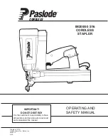 Paslode IM200/50 S16 Operating And Safety Instructions Manual preview