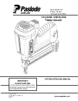 Paslode IM200 F18 Operating Manual предпросмотр