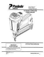 Preview for 1 page of Paslode IM200F 18 Operating Manual