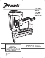 Preview for 1 page of Paslode IM200Li Operating Manual