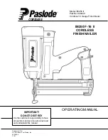 Paslode IM250 F-16 II Operating Manual предпросмотр