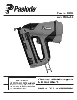 Preview for 21 page of Paslode IM250A-Li2 Operating Manual