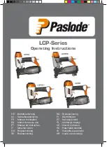 Paslode LCP Series Operating Instructions Manual preview