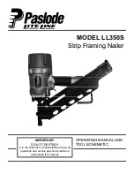 Paslode LL175R Operating Manual & Parts List preview