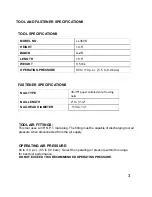 Preview for 3 page of Paslode LL175R Operating Manual & Parts List