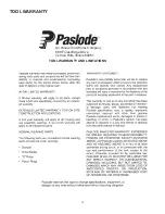 Preview for 15 page of Paslode Paslode 403606-10 Operating And Maintenance Manual