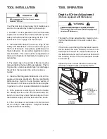 Предварительный просмотр 5 страницы Paslode PowerMaster Pro F-350P Operating Manual And Schematic