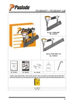 Preview for 4 page of Paslode PSN50NP Operating Instructions Manual