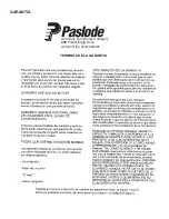 Preview for 32 page of Paslode RHP-350 Operating And Maintenance Manual