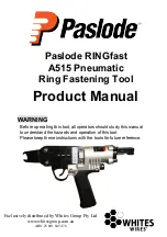 Предварительный просмотр 1 страницы Paslode RINGfast A515 Product Manual