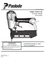 Preview for 1 page of Paslode SCS200 Operating Manual And Tool Schematic