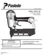 Paslode SCS200 Operating Manual And Tool Schematic предпросмотр