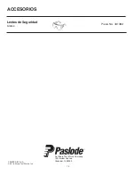 Preview for 24 page of Paslode SCS200 Operating Manual And Tool Schematic