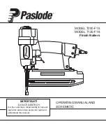 Paslode T200-F18 Operating Manual предпросмотр