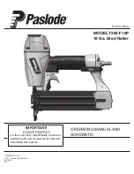 Preview for 1 page of Paslode T200-F18P Operating Manual And Schematic