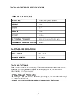 Preview for 3 page of Paslode T250S-F16 Operating Manual And Tool Schematic