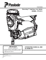 Предварительный просмотр 1 страницы Paslode TetraGrip PF237C Operating Manual And Schematic