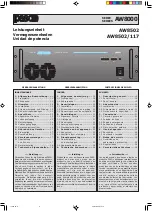 Preview for 2 page of Paso AW8000 Series Instructions For Use Manual