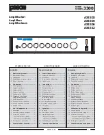 Paso AX3303 Instructions For Use Manual предпросмотр