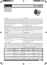 Preview for 1 page of Paso C55 Series Quick Start Manual