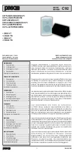 Preview for 1 page of Paso C92 Series Instructions For Use Manual