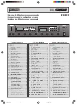 Preview for 1 page of Paso CMDS PA312 Manual