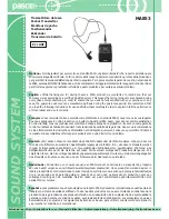 Paso MA853 Instructions For Use Manual preview