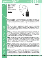 Preview for 1 page of Paso MA853 Instructions For Use Manual