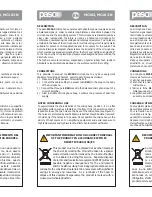 Preview for 3 page of Paso MC102 Instructions For Use Manual