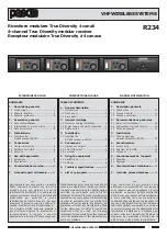 Preview for 1 page of Paso R234 Instructions For Use Manual