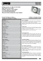 Paso TR20-HF Instructions For Installation And Mounting preview