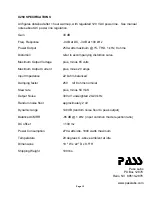 Preview for 12 page of Pass Laboratories Pass X250 Owner'S Manual