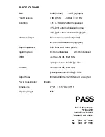 Preview for 6 page of Pass X-2 Owner'S Manual