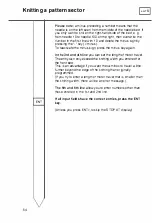 Preview for 56 page of Passap ELECTRONIC 8000 Operating Manual