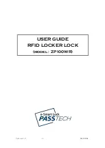 Preview for 1 page of Passtech ZP100WR User Manual