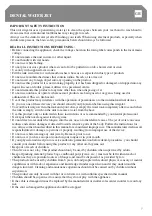 Предварительный просмотр 7 страницы Pasta Del Capitano INN 901 User Manual